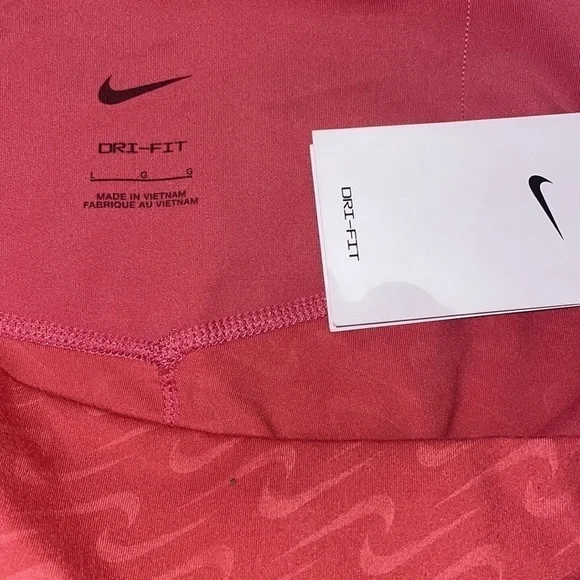NIKE ICONIC CLASH ALL OVER LEGGINGS RARE NWT sold out pink 7/8 leggings - Picture 5 of 8